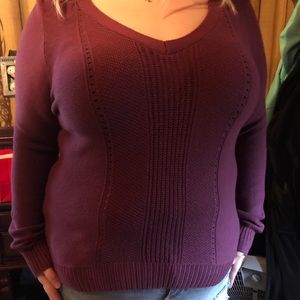Torrid, purple sweater, size 1